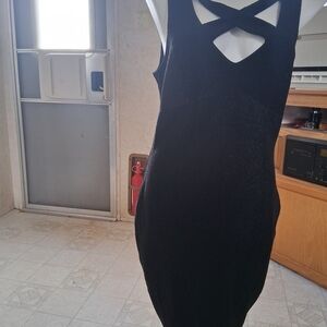 Chic Black Backless Dress